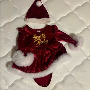 Santa Baby Red Velvet Baby Costume Set